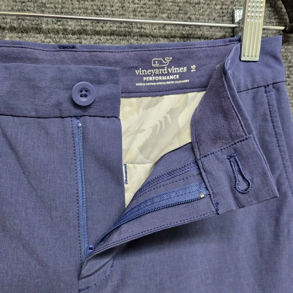 Vineyard Vines Performance Breaker Pants Boy's Size 16 Deep Cobalt Blue Preppy
